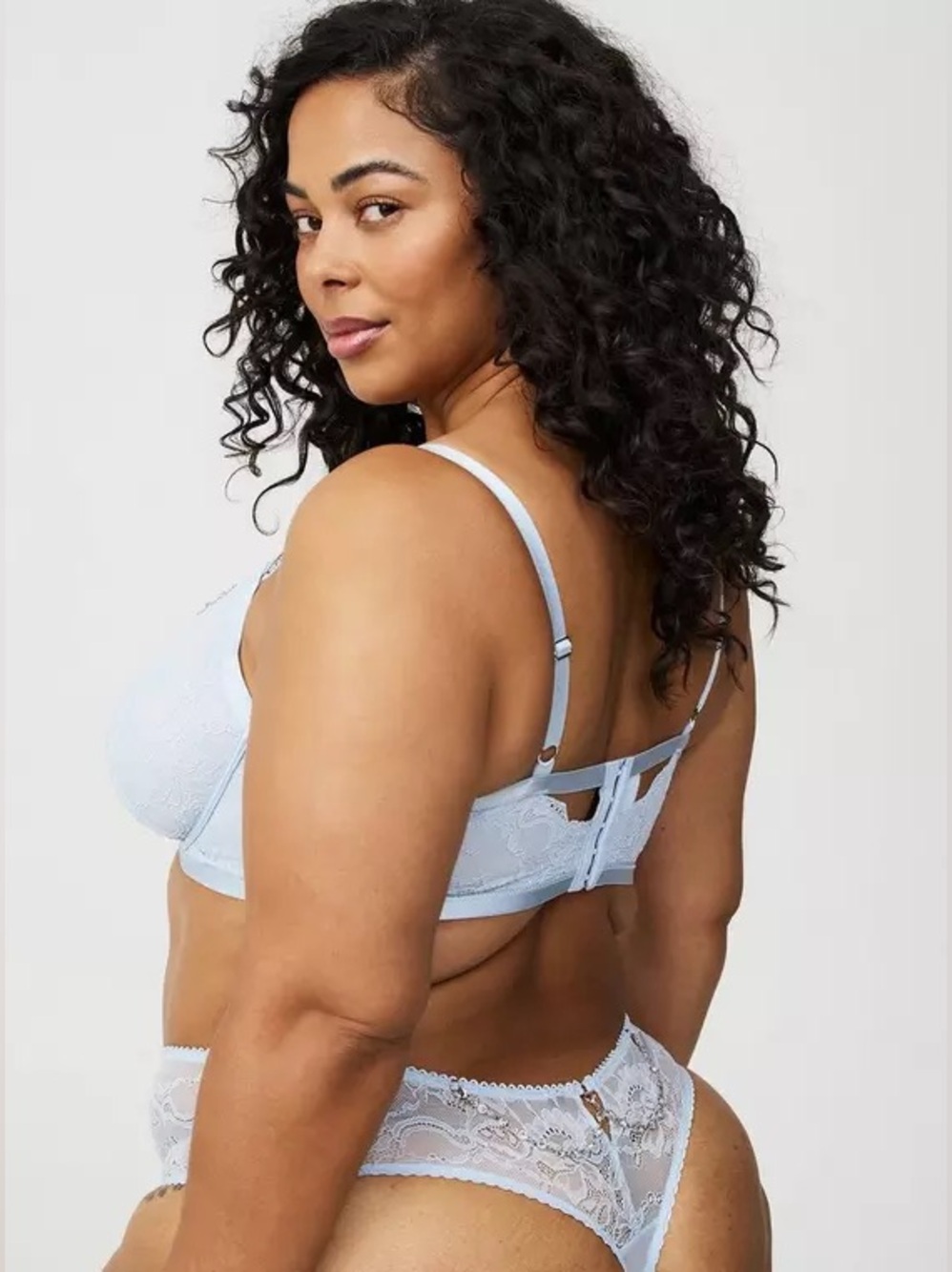 Torrid Jewelry Strappy Lace Thong NWT Light Blue Size 1X